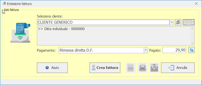 conversione scontrino in fattura smart