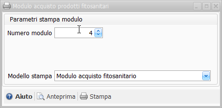 modulo acquisto fitosanitario stampa