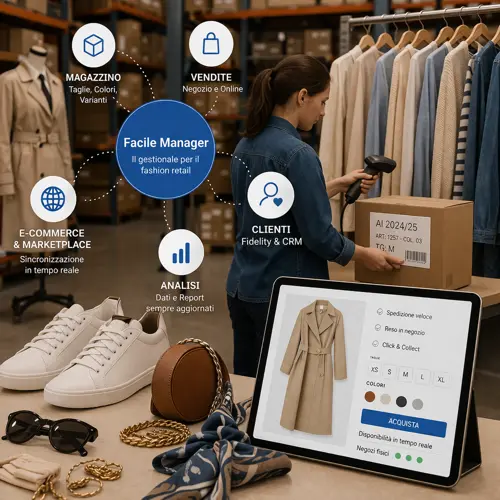 gestionale Facile Manager per il settore abbigliamento, calzature e accessori
